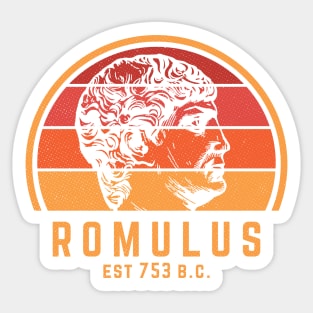 Romulus First King Of Rome Sticker